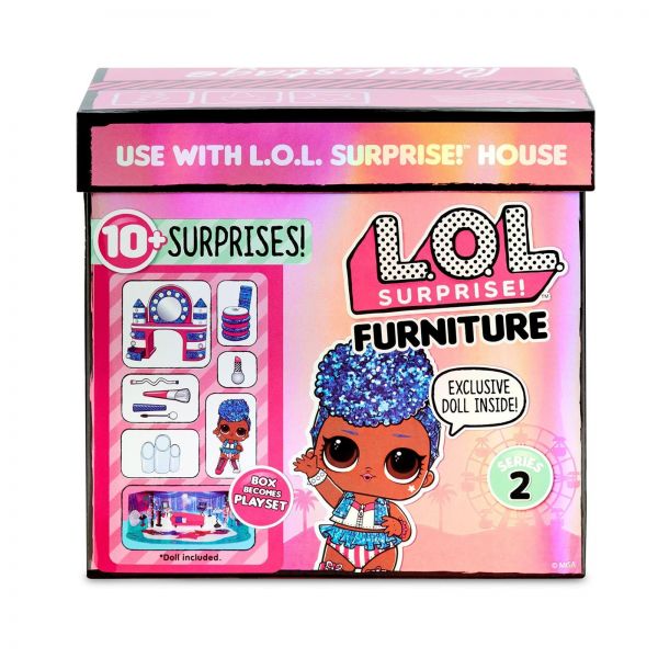 MGA Entertainment 564942E7C L.O.L. Surprise Furniture- Backstage with Independent Queen