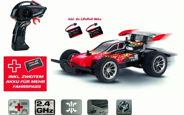 CARRERA RC 37090921 1:20 2,4GHz Fire Racer 2 mit 2 Fahrakkus