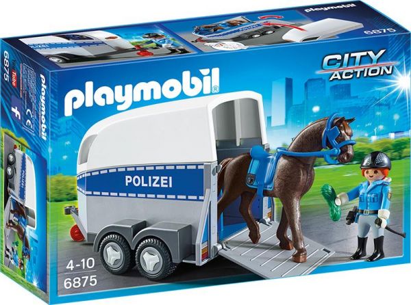 PLAYMOBIL® 6875 Berittene Polizei mit Anhänger