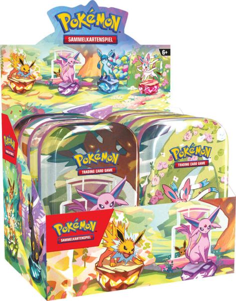POKÉMON 10566 Karmesin & Purpur 8.5 Prismatische Entwicklungen Mini Tin