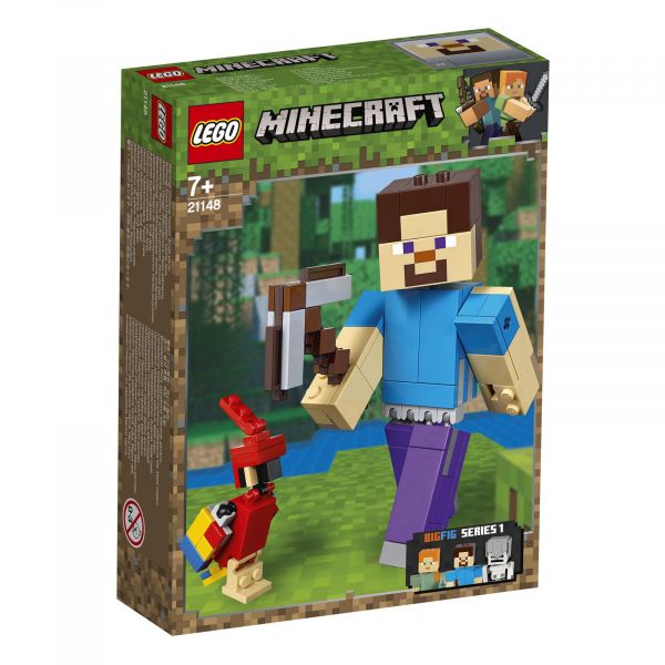 LEGO® Minecraft™ 21148 BigFig Steve mit Papagei
