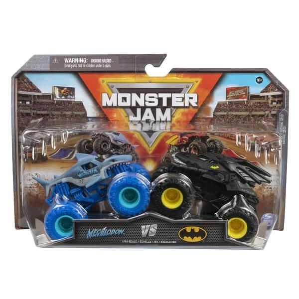 Spin Master 34669 MNJ Monster Jam 2-Pack 1:64 Batman vs Me