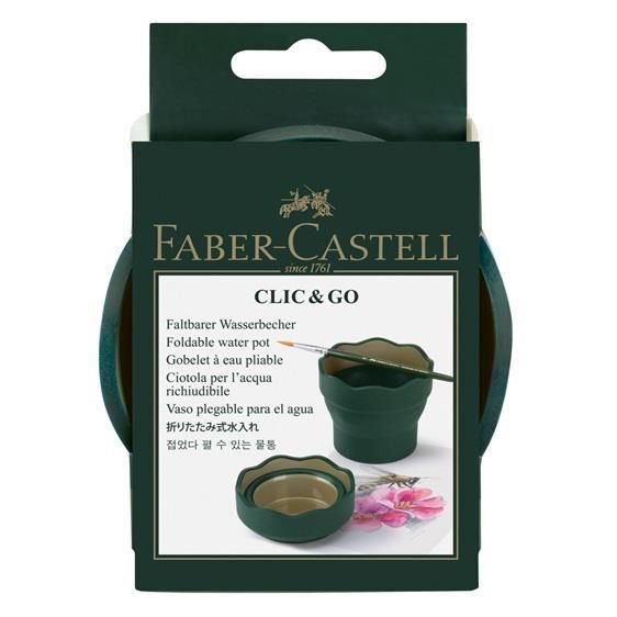 Faber-Castell 181520 Wasserbecher CLIC &amp; GO, grün