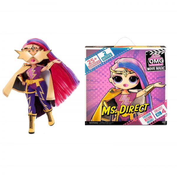 MGA Entertainment 577904EUC L.O.L. Surprise OMG Movie Magic Doll- Ms. Direct