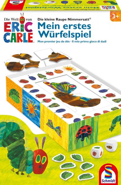 Schmidt Spiele 40575 Die kleine Raupe Nimmersatt, Mein erstes Würfelspiel