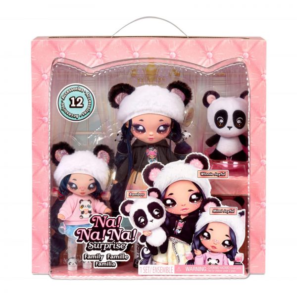 MGA Entertainment 575979EUC Na! Na! Na! Surprise Family - Panda Family
