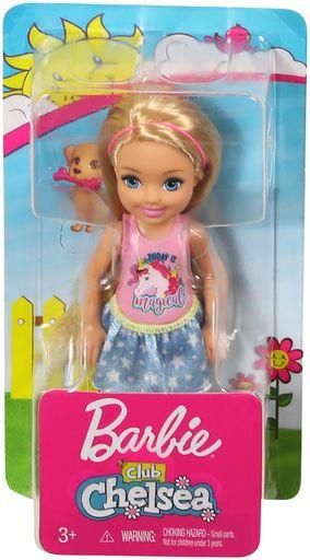 MATTEL FRL80 Barbie Chelsea Puppe Puppe mit Einhorn-Oberteil