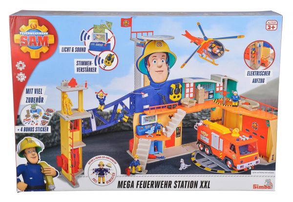 Simba 109251059 Feuerwehrmann Sam Mega-Feuerwehrstation XXL