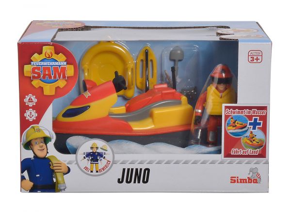 Simba 109251048 Feuerwehrmann Sam Juno Jet Ski mit Figur