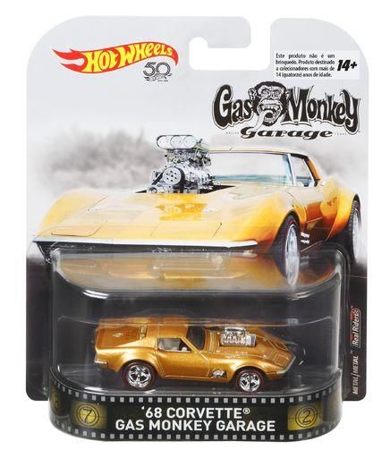 HOT WHEELS FLD15 Premium Car Entertainment Die-Cast Gas Monkey 68 Corvette