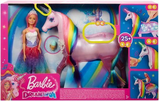 MATTEL FXT26 Barbie Dreamtopia Magisches Zauberlicht Einhorn