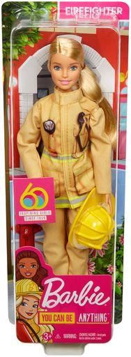 MATTEL GFX29 Barbie 60th Anniversary Feuerwehrfrau Puppe
