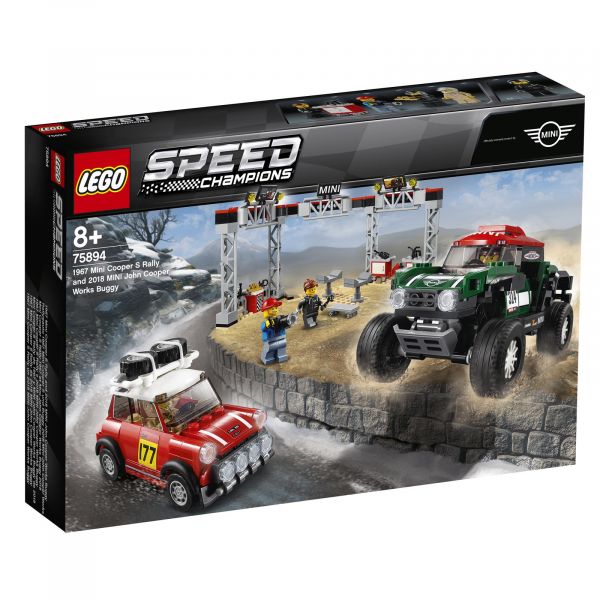 LEGO® Speed Champions 75894 Rallyeauto 1967 Mini Cooper S und Buggy 2018 Mini John Cooper Works