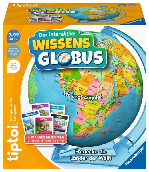 RAVENSBURGER 00107 tiptoi® Der interaktive Wissens-Globus