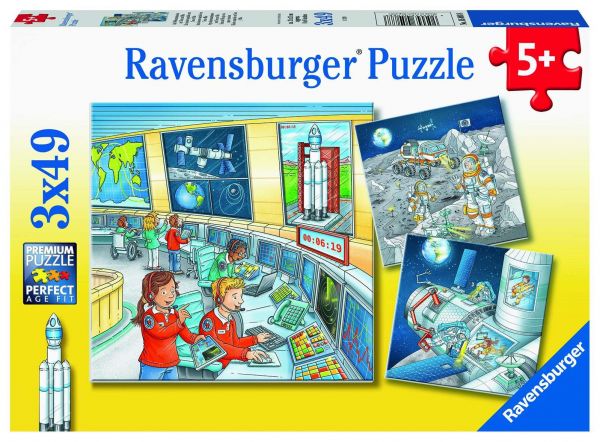 Ravensburger 05088 Kinderpuzzle Auf Weltraummission mit Tom und Mia