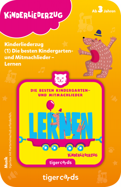 TIGER MEDIA 4159 tigercard - Kinderliederzug - Folge 1: Die besten Kindergarten- und Mitmachlieder -
