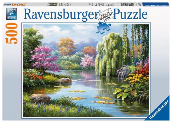 Ravensburger 14827 Puzzle - Romantik am Teich - 500 Teile
