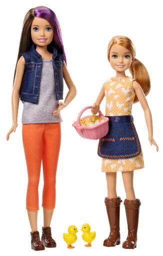 MATTEL GCK85 Barbie Farm Skipper und Stacie Puppen