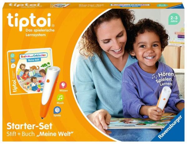 RAVENSBURGER 00112 tiptoi® Starter-Set: Stift und Bilderbuch Meine Welt