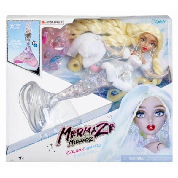 MGA Entertainment 585428EUC Mermaze Mermaidz Winter Waves Doll- Gwen