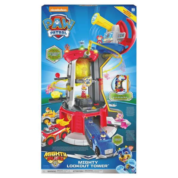 Spin Master 27028 PAW PATROL XXL Hauptquartier Mighty Pups Lifesize Lookout Tower