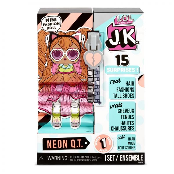 MGA Entertainment 570776E7C L.O.L. Surprise J.K. Doll- Neon Q.T.