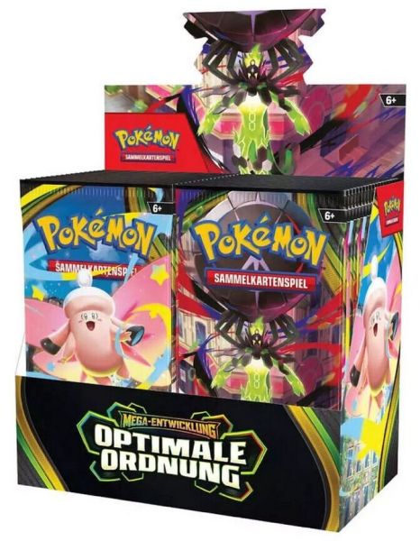Pokémon Mega Entwicklung  Optimale Ordnung Booster Display
