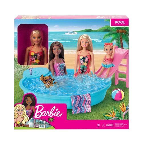 MATTEL GHL91 Barbie Pool Spielset mit Puppe (blond)