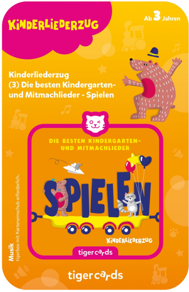 TIGER MEDIA 4185 tigercard - Kinderliederzug - Folge 3: Die besten Kindergartenlieder - Spielen