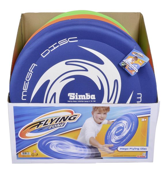 Simba 107207660 Mega Flying Disc, 3-fach sortiert
