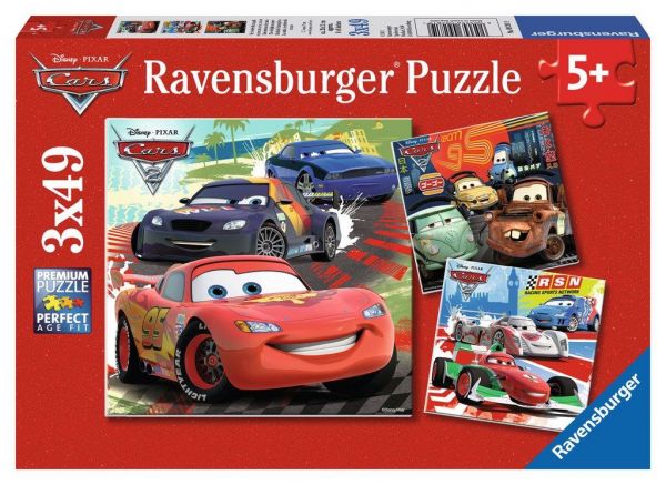 Ravensburger 09281 Puzzle Disney Cars: Weltweiter Rennspass 3x49 Teile
