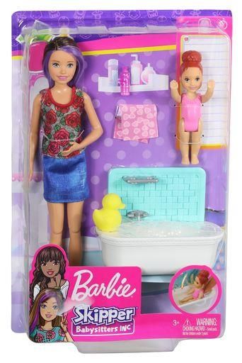 MATTEL FXH05 Barbie &quot;Skipper Babysitters Inc.&quot; Puppen und Bad Spielset
