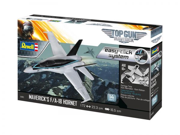 Revell 04965 1:72 Maverick´s F/A-18 Hornet Top Gun: Maverick easy-click