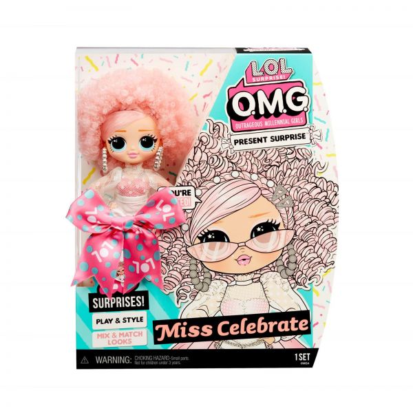 MGA Entertainment 579755EUC L.O.L. Surprise OMG Birthday Doll- Miss Celebrate