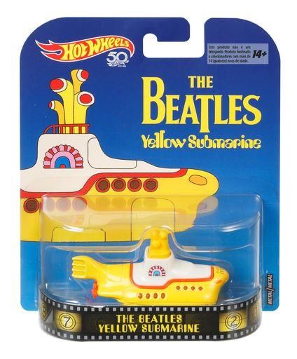 HOT WHEELS FLD07 Premium Car Entertainment Die-Cast Beatles Yellow Submarine