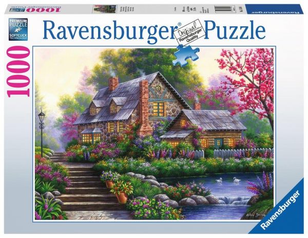 Ravensburger 15184 Puzzle - Romantisches Cottage - 1000 Teile