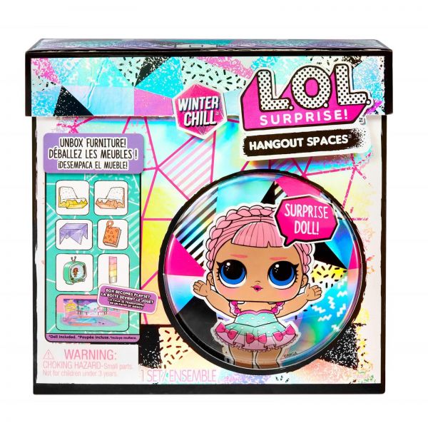MGA Entertainment 576648EUC L.O.L. Surprise Winter Chill Spaces Playset with Doll- Style 3