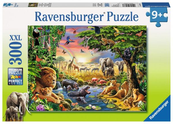 Ravensburger 13073 Puzzle Abendsonne am Wasserloch