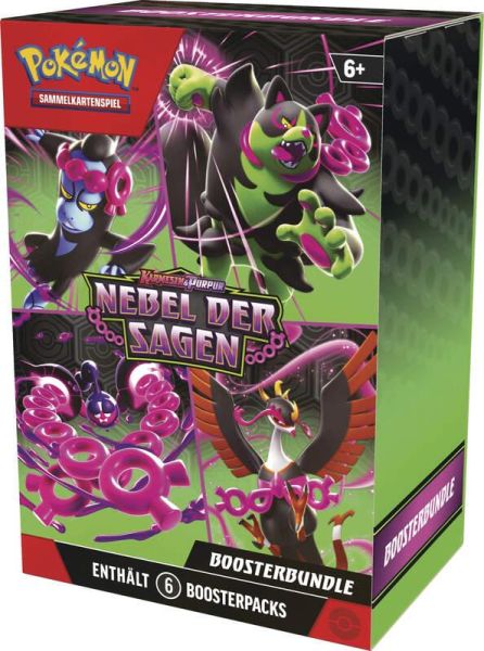 POKÉMON 45920 PKM Pokémon KP06.5 Boosterbundle Karmesin & Purpur  Nebel der Sagen