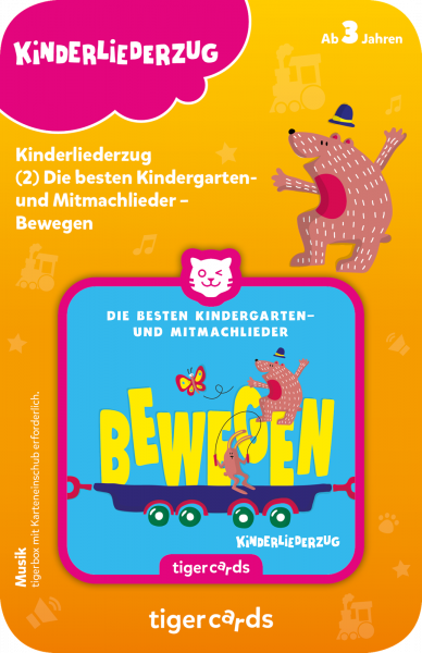 TIGER MEDIA 4158 tigercard - Kinderliederzug - Folge 2: Die besten Kindergarten- und Mitmachlieder -