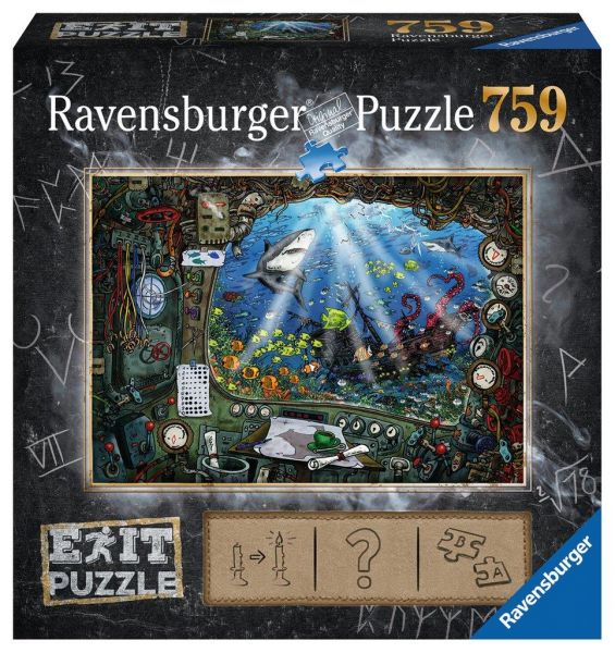 Ravensburger 19953 Puzzle - EXIT Im U-Boot - 759 Teile