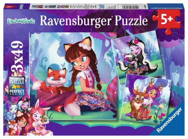 Ravensburger 08061 Kinderpuzzle Enchantimals, Die wundervolle Welt der Enchantimals