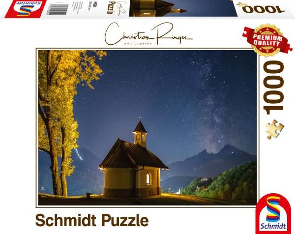 Schmidt Spiele 59694 Puzzle 1000 Teile Christian Ringer - Lockstein, Milchstraße