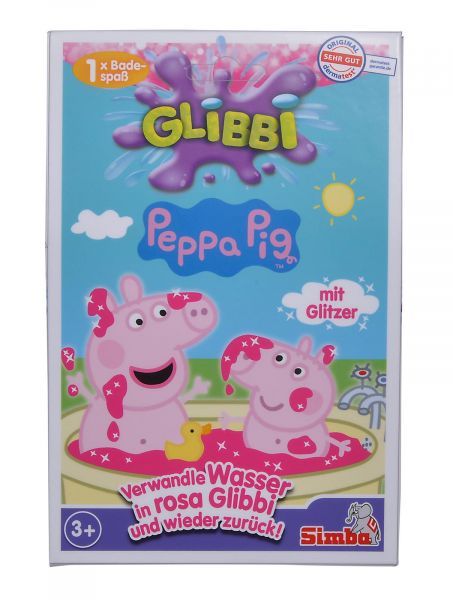 Simba 105953348 Glibbi Peppa Pig Badespaß mit Glitzereffekt