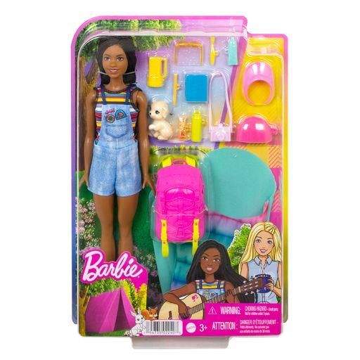 MATTEL HDF74 Barbie "It takes two Camping" Set inkl. Brooklyn Puppe, Hund & Zubehör