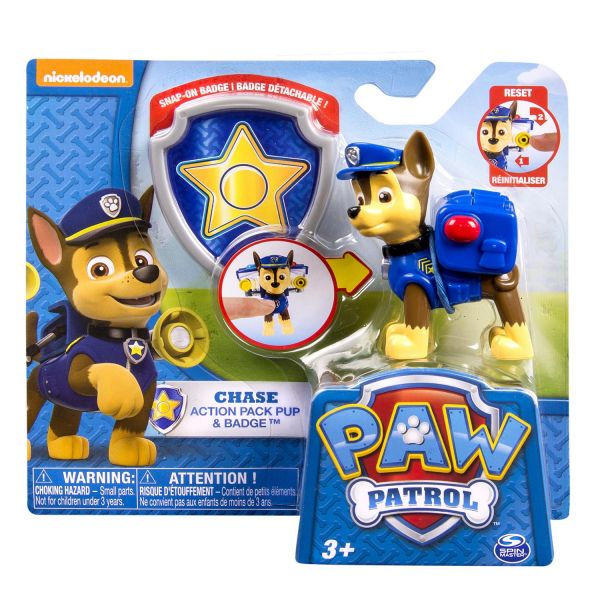 Spin Master 64429 Paw Patrol Action Pack Pup &amp; Badge, sortiert