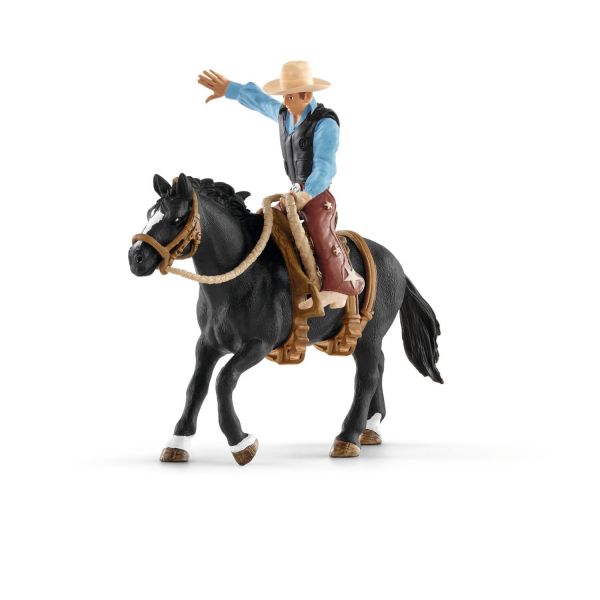 Schleich® 41416 Saddle bronc riding mit Cowboy