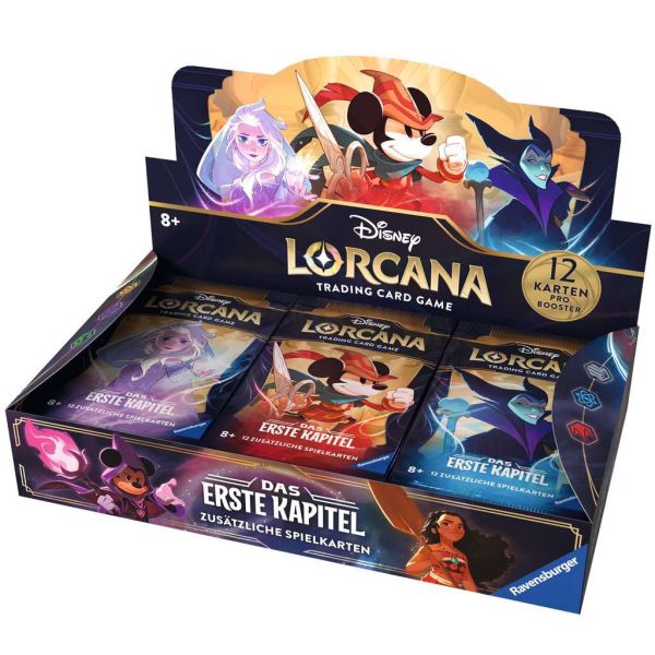 Disney Lorcana Trading Card Game: Das Erste Kapitel - Booster Display mit 24 Booster Packs (Deutsch)
