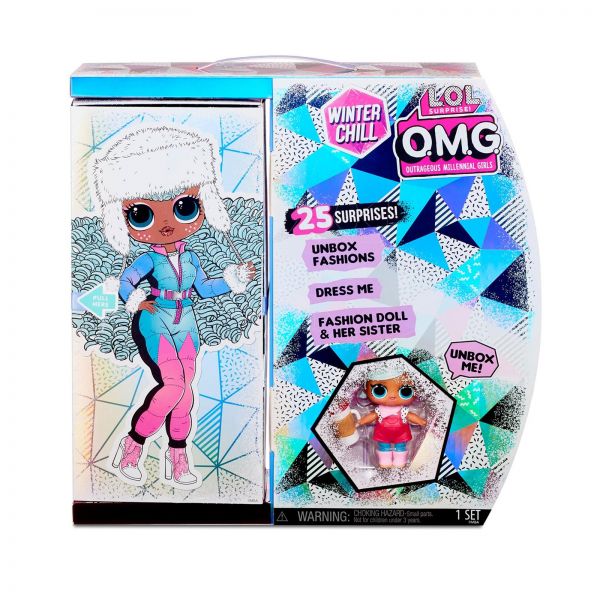 MGA Entertainment 570240E7C L.O.L. Surprise OMG Winter Wonderland Surprise- Doll 1 Icy Gurl and Brrr