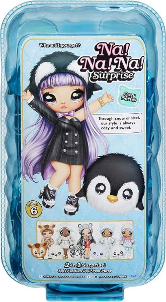 MGA Entertainment 119401EUC Na! Na! Na! Surprise 2-in-1 Cozy Series - Lavender Penguin